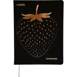 Дневник универсальный твердая обложка Devente Golden Strawberry 2021209