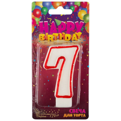 Свеча-цифра 7 Волшебная страна 312523