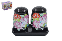 Набор для специй керамический (доломит) 2 предмета на подставке Восторг, в п/у Lavenir HC400-A16