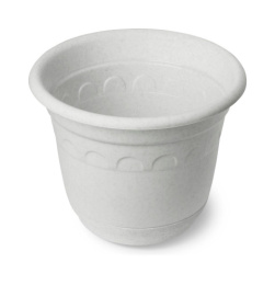 Горшок для цветов пластиковый Колывань с поддоном 10л d-30см h-25,6см мрамор Martika С96М