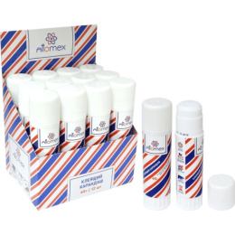 Клей-карандаш 40г Attomex, ПВА основа, в картонном дисплее 4042034