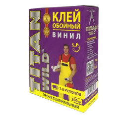 Клей обойный Titan Wild виниловый 250г, в коробке Titan Wild