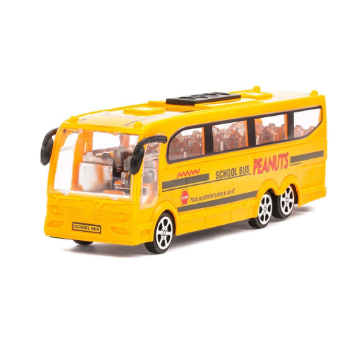 Автобус инерционный пластиковый Школьный 25х5,8х7,5см, в пакете 1011448