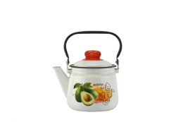 Чайник эмалированный 1,5л с подвижной металл. ручкой с декором Магн Авокадо Эмаль Магнитогорск 2708/4
