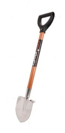 Лопата штыковая нержавеющая сталь 16х4х97см, 1,5мм, дамская, дюралевый черенок, V-ручка Kopper.tools ФИ.105.000