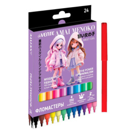 Фломастеры 24 цвета Devente Amai Menoko 5083625