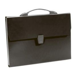 Папка-портфель 13 отд. Devente Daily, пластик, 900мкм, непрозрачный черный 3073411