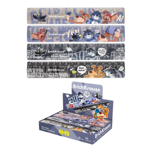 Линейка пластиковая 15см ErichKrause Простоквашино, ассорти 61747