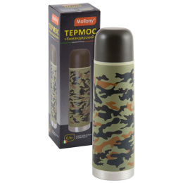 Термос  0,50л нержавеющая колба узкое горло, Командирский Mallony SA-500M/001903