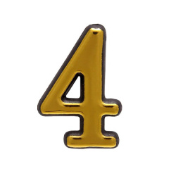 Цифра 4, золото Аллюр 26298