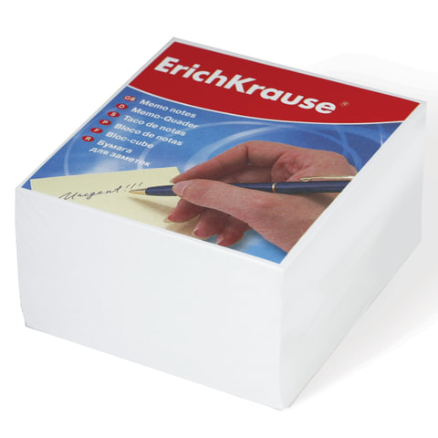 Блок для записей 9х9х5 ErichKrause, белый 2717