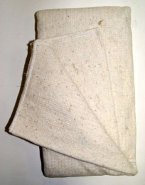 Тряпка для пола из холстопрошивного полотна 75х100см белая ДомВелл 