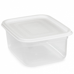 Контейнер для СВЧ пластиковый 1,9л прямоугольный Матрешка, белый Альтернатива М9179
