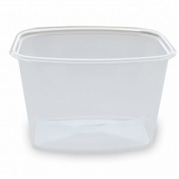 Контейнер одноразовый пластиковый с крышкой 138х102мм  750мл Юпласт ЮУПМ3316