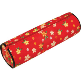 Пенал Devente круглый Ассорти 20х6х6см, искусственная кожа, на молнии 7021814, (7021819)