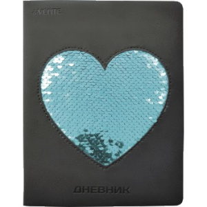 Дневник универсальный твердая обложка Devente Light Blue Heart 2021016