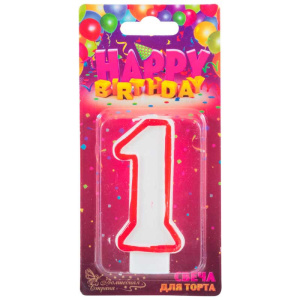 Свеча-цифра 1 Волшебная страна 312497