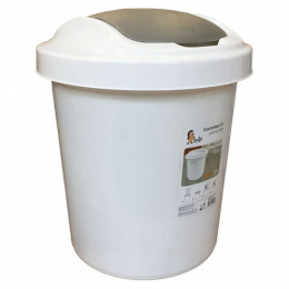 Контейнер для мусора пластиковый 12л Vogue, белый Svip SV4044БЛ
