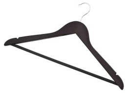 Вешалка - плечики деревянные набор из 3шт. темный орех Радужный Дом РД12676