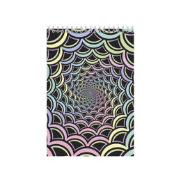 Тетрадь  40 листов А5 скетчбук Голография 3D, гребень, твердая подложка 128/031520 LAMARK89641