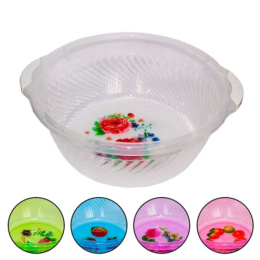 Таз пластиковый круглый 20л с ручками Люкс, цвета в ассортименте Ар-Пласт 03039