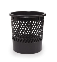 Корзина для бумаг пластиковая 10л, цвета в ассортименте Полимербыт С909