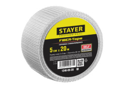 Серпянка самоклеящаяся 50ммх20м, 3х3мм, Fiber-Tape Professional Stayer 1246-05-20
