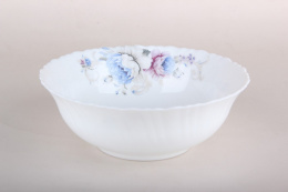 Салатник стеклокерамический 200мм/1,2л Blue flowers Коралл LHBW-80-7326