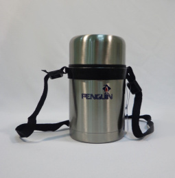 Термос  0,80л нержавеющая колба широкое горло, с ремнем, в индив. упаковке Penguin ВК-100A