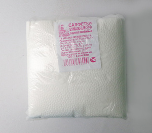 Салфетки бумажные 100шт. белые Узор