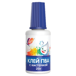 Клей ПВА   20г Луч, с кисточкой 29С 1719-08