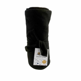 Плед 150х200см флис Черный ДомВелл 