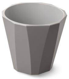 Кашпо пластиковое Палермо со вставкой 1,8л 16х16,7х15см коричнево-серый Martika С316КСЕР