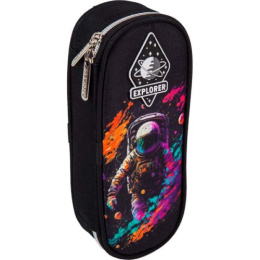 Пенал Devente овальный Cosmic, с внутренним органайзером-створкой 7023431