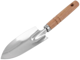 Совок посадочный металлический узкий деревянная ручка Центроинструмент 0532-2