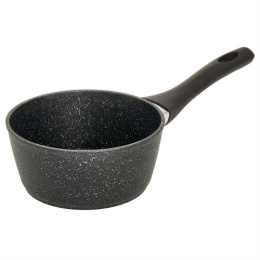 Ковш алюминиевый литой с антиприг. мраморным покрытием Black Marble 1,5л без крышки с бакелит. ручкой Alpenkok AK-72N