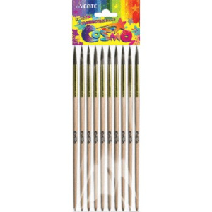 Кисть № 2 белка круглая живописная, деревянная ручка, Devente Cosmo 8073338