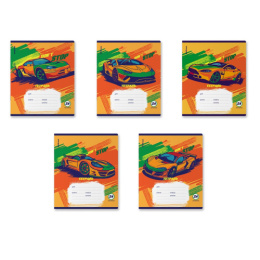 Тетрадь  24 листа линейка ErichKrause Craphic Car Mix-Pack 60585