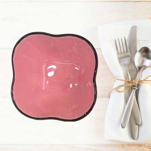 Соусник керамический  85мм розовый Радужный Дом РД22826