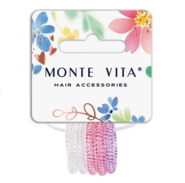 Резинки для волос Monte Vita набор   5шт. пружинка, 2,5см, ассорти 457061