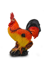 Фигурка садовая гипсовая Петух красный 44х60см ГусьДекорЛюкс 11С18К