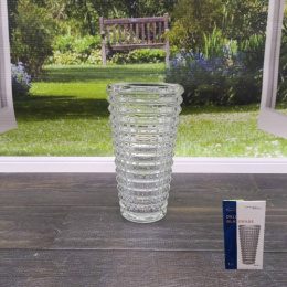 Ваза для цветов стеклянная конус h-18см d-10см Радужный Дом РД20259