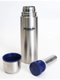 Термос  0,75л нержавеющая колба узкое горло с ситом с глухой пробкой, в подарочной коробке Penguin BK-47S