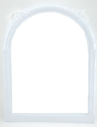 Зеркало для ванной комнаты в пластиковой раме Елена МХ 40х54х3см белый Comfort life
 ЕК-106Р-01