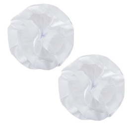 Банты для волос Monte Vita набор 2шт. на резинке, белый, 17см 457115