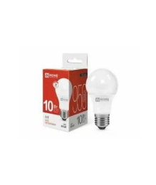 Лампа светодиодная 10Вт (эквивалент  90Вт) 230В E27 4000К белый свет груша In Home LED-A60-VC 0211