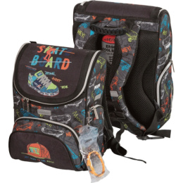 Ранец ортопедический Devente Mini Skateboard школьный жесткий, 1 отделение 7030119