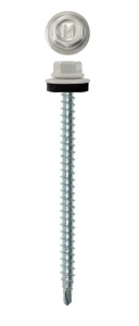 Саморез кровельный 4,8х70 RAL 7004 (серый) *** 277-700470