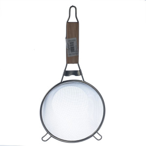 Сито металлическое d-18см с деревянной вставкой в ручке №1