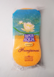 Губка для тела банная Настроение 19х10х6см Pride ГБ008